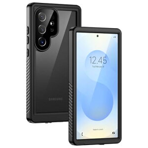 Lanhiem Samsung Galaxy S25 Ultra 5G 防水ケース 完全防水 IP68米軍規格 指紋認証 タッチ可 耐衝撃 滑り止め 防塵 防雪 水中撮影 ワイヤレス充電サポート超軽量 薄型 透明 付け外し簡単 ギャラクシー S25