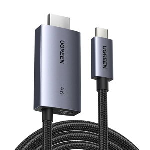 UGREEN 4K@60Hz USB C HDMIϊP[uA100W PD}[d|[gt 2-in-1 Thunderbolt PʐM ^CvC - HDMIΉ iPhone 16 Pro Max/SteamDeck/MacBook/i