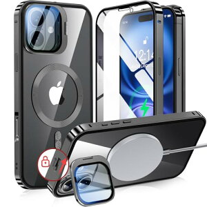 JYی X^h NIANGUO iPhone16 Plus p P[X MagSafeΉ NA  bNt ANV{^ BJX^h ACz16vXP[X 9HKX ^t[ X