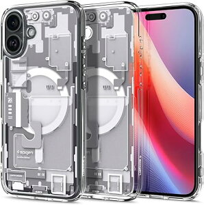 Spigen iPhone 16 P[X NA MagSafeΉ ϏՌ Xgbvz[ ϖh~ op[ ČRMILKi Eg nCubh }OtBbg ACS08209 ([  zCg)