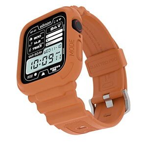 elkson �A�b�v���E�H�b�` �o���h Apple Watch 45mm 44mm �o���p�[�P�[�X�t�� ���ȃ����Y�o���h Apple Watch SE iWatch Series 9 8 7 6 5 4�p Quattro Pro Series �X�|�[