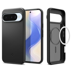 Spigen Pixel 10 / 10 Pro �P�[�X ���^ �y�� �}�b�g �ϏՌ� MagSafe�Ή� �ČRMIL�K�i �V���t�B�b�g �}�O�t�B�b�g ACS09699 (�u���b�N)