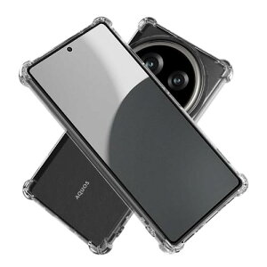 Hy+ �ϏՌ� �P�[�X �J�o�[ �X�g���b�v�z�[�� �ČRMIL�K�i �N���A �Ռ��z���|�P�b�g���� TPU �P�[�X (AQUOS R9 Pro)