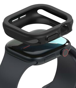 Ringke Apple Watch 10 42mm P[X AIR SPORTS TPU ω ϏՌ Ռz یP[X yʃP[X AbvEHb`10 42mm X}[gEHb` GA[P[X - Black