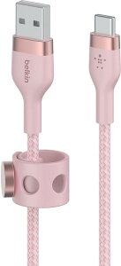 Belkin USB-A to USB- �ґg�V���R���P�[�u�� iPad mini/iPad Pro/iPad Air/Galaxy/Android�X�}�[�g�t�H���Ή� �����ϋv USB-IF�F�� 1M �u���b�N BOOST HARGE��Flex AB01