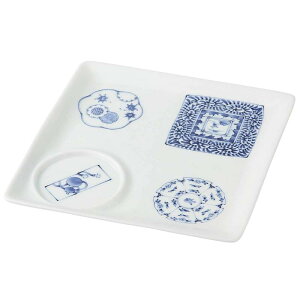 浜陶 波佐見焼 高山陶器 プレート 約23cm 古伊万里百景 278891 ホワイト