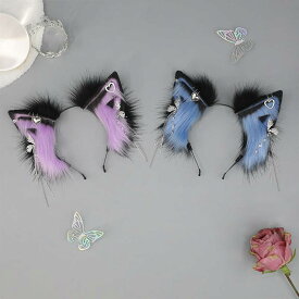 カチューシャ 男女兼用 ふわふわ 獣耳 動物耳 ぬいぐるみ風 エスニック風 エキゾチック コスプレ 仮装 アニメイベント 髪飾り ヘッドドレス 小道具