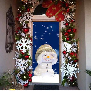 �E�H�[���X�e�b�J�[ �N���X�}�X ������ �X�m�[�}�� �Ⴞ��� �h�A�p�V�[�� �\���Ă͂����� �h�� PVC�� ���t�H�[�� ���� �f�R���[�V���� �Q�� ���� ����
