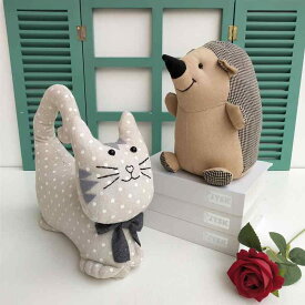 ドアストッパー 布製 ぬいぐるみ マスコット 動物 キャラクター 猫 ハリネズミ 犬 うさぎ 豚 かわいい おしゃれ 玄関 室内 リビング 子供部屋 扉固定 インテリア雑貨 置物