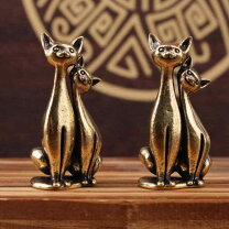 楽天市場】アジアンオブジェ猫、真鍮の通販
