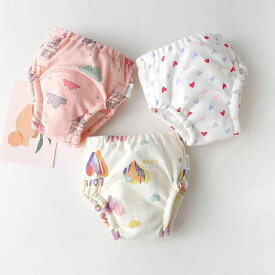 ベビー 男の子 女の子 男女兼用 トイレトレーニングパンツ 布おむつカバー おねしょ対策 洗える 防水 通気性 ガーゼ コットン 繰り返し使える 漏れ防止