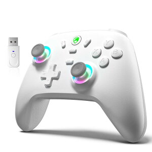 P �R���g���[���[ ����/�L���ڑ� 2.4G���V�o�[�t�� �z�[�����ʃX�e�B�b�N RGB���C�g 1000Hz �|�[�����O���[�g TURBO�A�� �U������ 800�o�b�e���[ P/Steam deck/Switch/Android/iOS�ɑΉ�