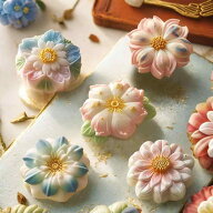 製菓型 抜き型 シリコンモールド 桜 花型 サクラ 月餅 緑豆糕 餅菓子 和菓子 練り切り 中華菓子 点心 ス…