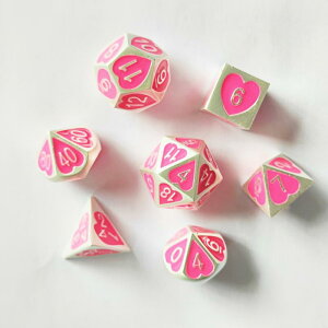 �_�C�X DND TRPG �e�[�u���Q�[���p �n�[�g�^ ���ʑ̃T�C�R�� ���^�� ���������� ������ �~�j�`���A 7�_�Z�b�g �{�[�h�Q�[�� �L�����N�^�[���[���v���C���O�p