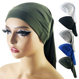 ヘアキャップ ナイトキャップ ドレッドヘア ブレードヘア 髪の毛保護 高伸縮性 ストレッチ スパンデックス ロングタイプ 筒型 通気性 春夏