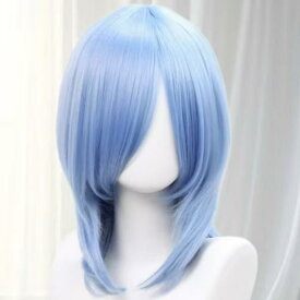 ウィッグ コスプレ レディース ミディアム ボブ 40cm 耐熱 斜め分け 前髪 フルウィッグ かつら 女性 キャラクター 仮装 15色展開