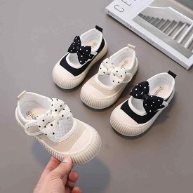 スニーカー 女の子 ベビー キッズ ファーストシューズ 通気性 滑り止め 耐摩耗 履きやすい リボン キャンバス スクエアトゥ かわいい 柔らかいソール カジュアル 春秋