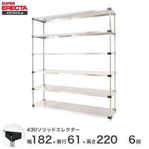 _P5{^ GN^[ ERECTA 430\bhGN^[ Vo[ XeXbN ~[ [bN Ɩp ItBX  180×s60×220 6i LSS1820P2200W6