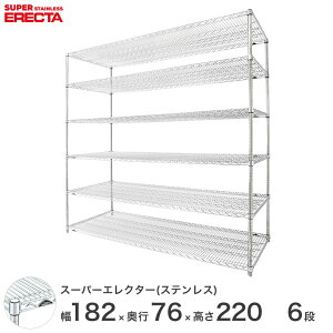 GN^[ ERECTA I[XeXGN^[ Vo[ XeXbN XeX Ɩp ItBX  180×s70×220 5i SLMS1820PS2200W6 C[bN C[VFt [I