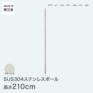PROFACE プロフェイス SUS304ステンレス ステンレスラック 衛生 病院 研究所 施設 ポール 高さ210 (高さ210cm) SP-2100