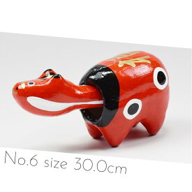会津伝統工芸品 赤べこ 6号 化粧箱入り 約30.0cm