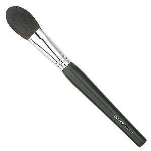 【25日限定 1/2の確率で最大100%ポイントバック】 名入無料 竹宝堂 熊野化粧筆 熊野筆 メイクブラシ チークブラシ 14-1 黒軸/14-1K