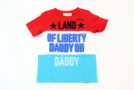 （サマーセール定価3300円+税をSALE）　Daddy Oh Daddy（丸高衣料）ダディオダディロゴプリント♪半袖Tシャツ日本製（90cm、100cm、110cm、120cm、130cm）