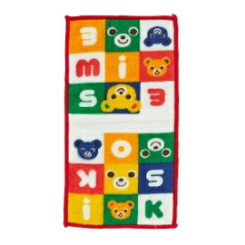 ミキハウス（mikihouse）パズルブロックシリーズ（日本製）二つ折りミニタオル