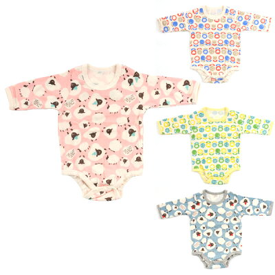 キッズ・ベビーベビーベビー服子供服ボディシャツ長袖【大花・羊長袖ボディシャツ】大人気♪エスケープサイズ:708090秋冬