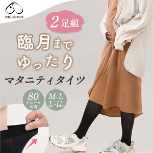 【10/13 正午まで】【楽天1位!!】マタニティ ストッキング 2枚組 妊婦 犬印 犬印本舗 ナイロンタイツ PS62