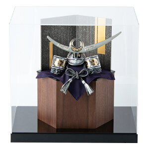 五月人形 コンパクト 兜 兜飾り おしゃれ 兜用収納飾り 六角 台つき ミニ 木製 戦国武将兜 皇宸 オリジナル 道具 セット 出世兜 人気 龍神謙信/吉祥龍/龍神伊達/龍王/家康