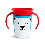 マンチキン ハンドル付きミラクルカップ・ワイルドラブ ホッキョクグマ 360°Cup Miracle MUNCHKIN ベビ…