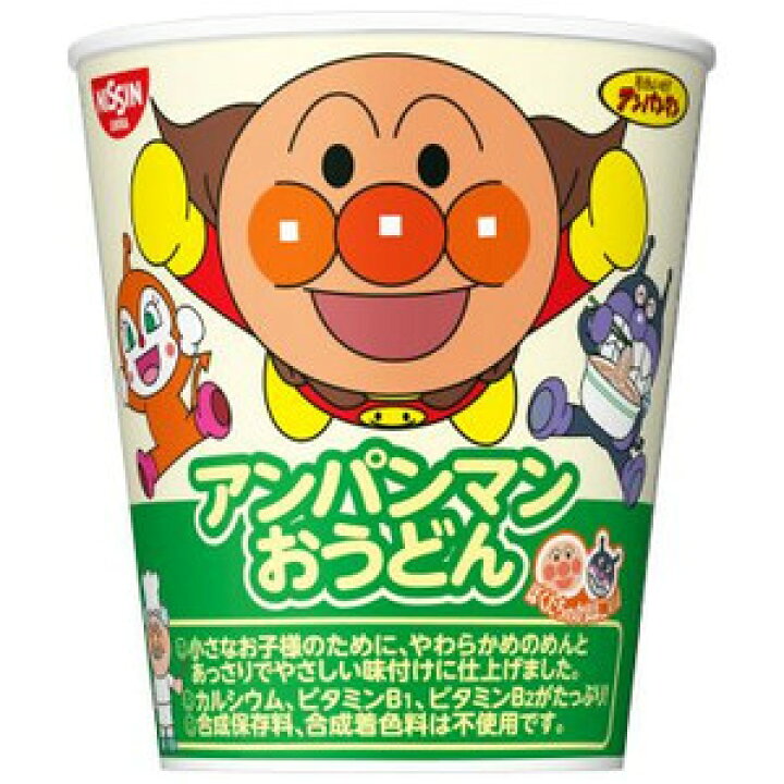 楽天市場 ケース販売 日清食品 アンパンマン おうどんカップ 15個入り カップ麺 一般食品 幼児向け食品 まとめ買い 02p03dec16 赤ちゃんデパート水谷