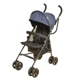 KISS BABY おでかけバギー デニム×ブラック B型 ベビーカー 軽量 折りたたみ 赤ちゃん ベビー 子供 軽量ベビーカー 生後7ヶ月から 背面ストローラー シンセーインターナショナル