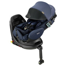 【アップリカ】フラディアグロウ ISOFIX セーフティー プラス プレミアムAB | チャイルドシート カーシート 新安全規則R129適合 回転式 新生児 4歳頃まで クッション 洗えるシート シェード ネイビー NV 2161016 グレー GR 2161017 Fladea Grow SAFETY +【Aprica】