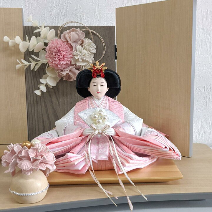 楽天市場】特典付き cocona 雛人形 ひな人形 平飾り 親王飾り 彩春  