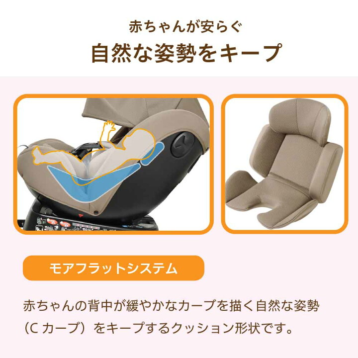楽天市場】チャイルドシート 【リーマン】 ビットターンR129 モカーキ