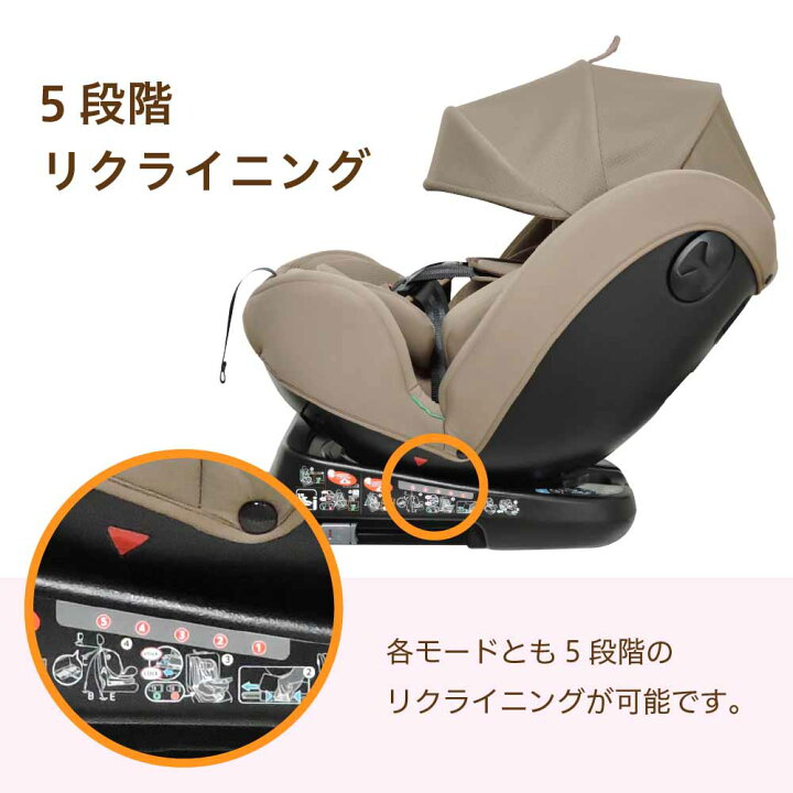 楽天市場】チャイルドシート 【リーマン】 ビットターンR129 モカーキ