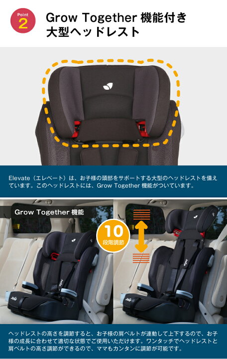 楽天市場】【カトージ】joie（ジョイー）ジュニアシート Elevate 