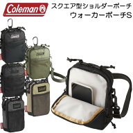 スマホや長財布も入る スクエア型ショルダーポーチ コールマン ウォーカーポーチS【スマホケース/ガジェ…