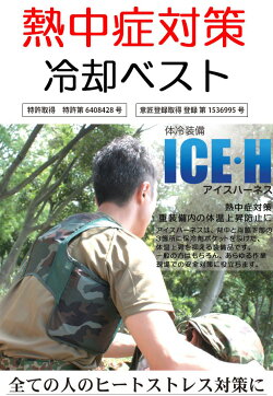 アイスハーネス保冷剤6個付きセット熱中症対策グッズ冷却ベスト