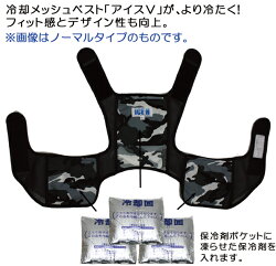 熱中症対策グッズ冷却ベストアイスハーネスインナーオールメッシュタイプ保冷剤3個付き暑さ対策熱中症対策クールベスト(ネコポス便不可)