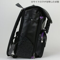 デコレートリュックキッズスクールバッグdecoratechantDMS-057Lサイズ(25L)ブラック×パープル女の子/キッズ/ジュニア/レディース/小学生/遠足/林間学校/リュックサック/ランドセル/レッスンバッグ/フロントストラップ付送料無料(沖縄除く)