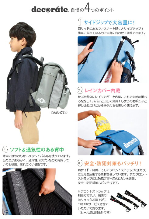 楽天市場】キッズ リュック スクールバッグ デコレート Mサイズ(20L  