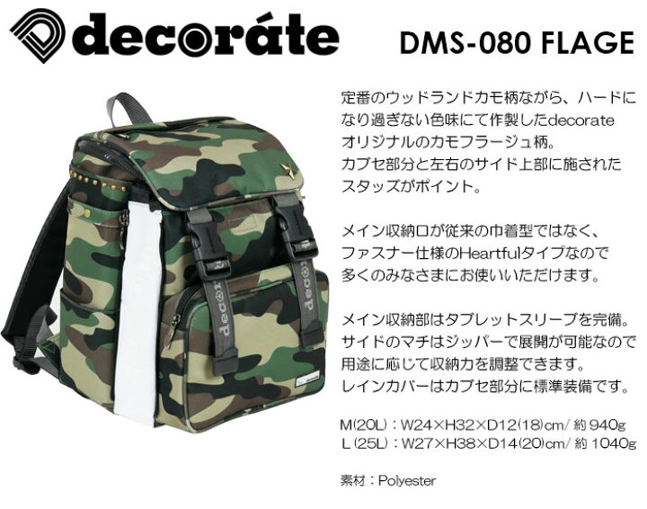 楽天市場】キッズ リュック スクールバッグ デコレート Mサイズ(20L 