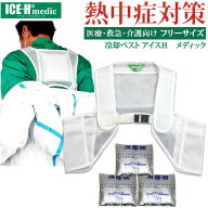 【期間限定特価】保冷剤ベスト 熱中症対策グッズ 保冷剤型 冷却ベスト アイスハーネス メディック SからX…