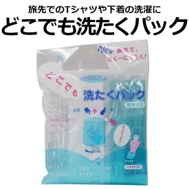 トラベルランドリー どこでも洗たくパック 洗たく用粉洗剤2個入り【旅行/避難/防災/洗濯】