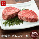 【P5倍 クーポンあり 11日 1:59まで】赤城牛 ヒレ ステーキ 200g (100g ×2枚) 冷凍 真空包装 送料無料 お取り寄せ グルメ 国産牛 牛肉 ヘレ 贈答品 お中元 父の日 内祝い