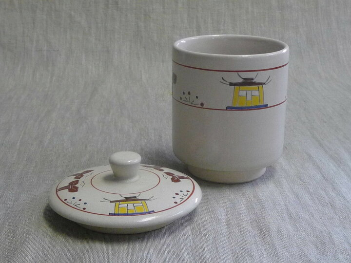 楽天市場】赤膚焼 奈良絵蓋つき夫婦湯呑 昭山窯 : 赤膚焼窯元 大塩昭山