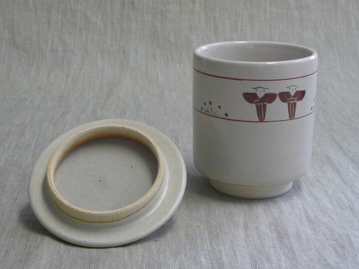 楽天市場】赤膚焼 奈良絵蓋つき夫婦湯呑 昭山窯 : 赤膚焼窯元 大塩昭山